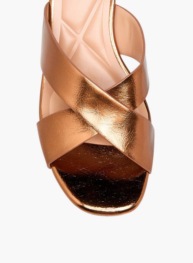 Celeste Women Crisscross Kitten Heel Sandals - Image 4