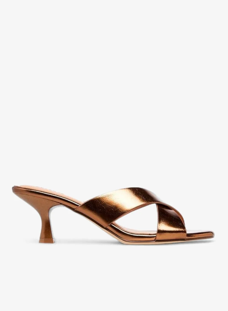 Celeste Women Crisscross Kitten Heel Sandals