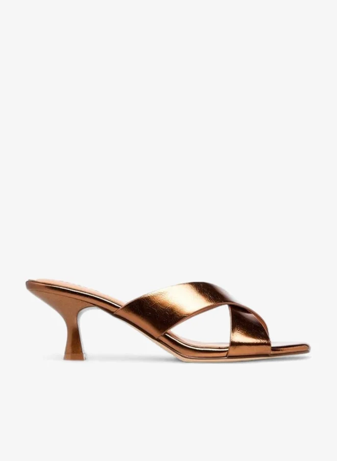 سيليست صنادل نسائية بكعب هريرة متقاطع