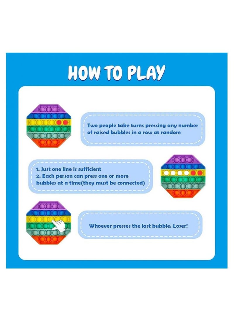 Alissa Push Pop Bubble Sensory Decompression Toys 3 In 1 Autism Special Needs To Relieve Pressure Silicone Pressure Toys Squeeze Sensory Toys Stress Relief Mind Refreshing Toy  - Image 4