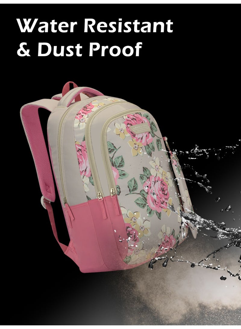 لافي حقيبة ظهر لافي سبورت  لتر بلون الزبدة  بوصة متوافقة مع اللابتوب مع حقيبة أقلام بيج - Image 3