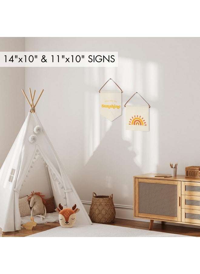 Beautiful Nursery Wall Decor Signs - Set Of 2 Cute Designs That Are Perfect For Your Toddlers Or Kids Playroom - Quality Canvas Banner Completes Every Boys & Girls Room Decoration - pzsku/ZD141CC7B7928EB7AC463Z/45/_/1733728836/0b97ac38-edb5-421c-bb99-58938c94b6a9