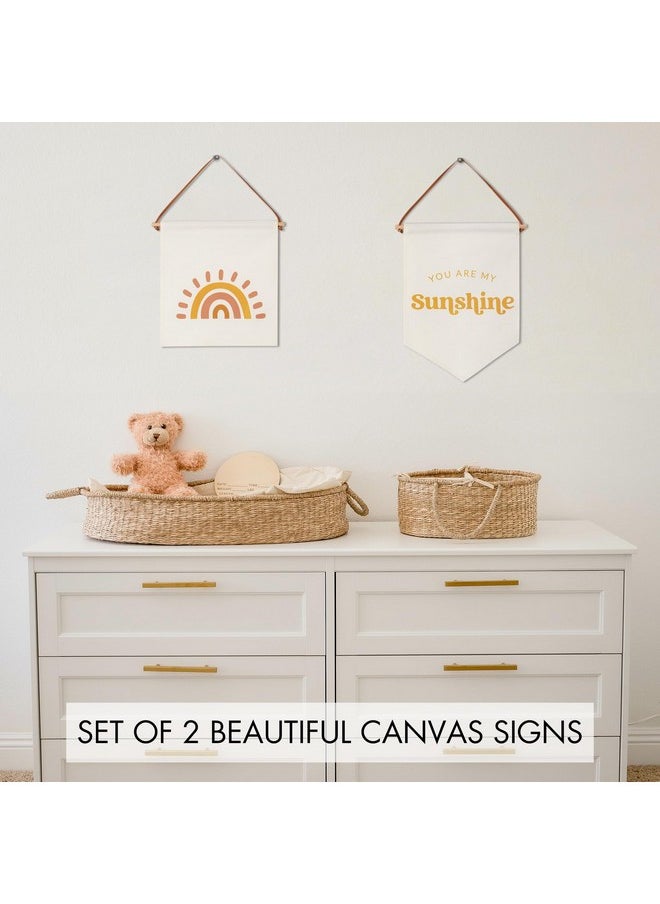 Beautiful Nursery Wall Decor Signs - Set Of 2 Cute Designs That Are Perfect For Your Toddlers Or Kids Playroom - Quality Canvas Banner Completes Every Boys & Girls Room Decoration - pzsku/ZD141CC7B7928EB7AC463Z/45/_/1733728842/3fa62e26-89a3-4659-8168-db8c67ddd234