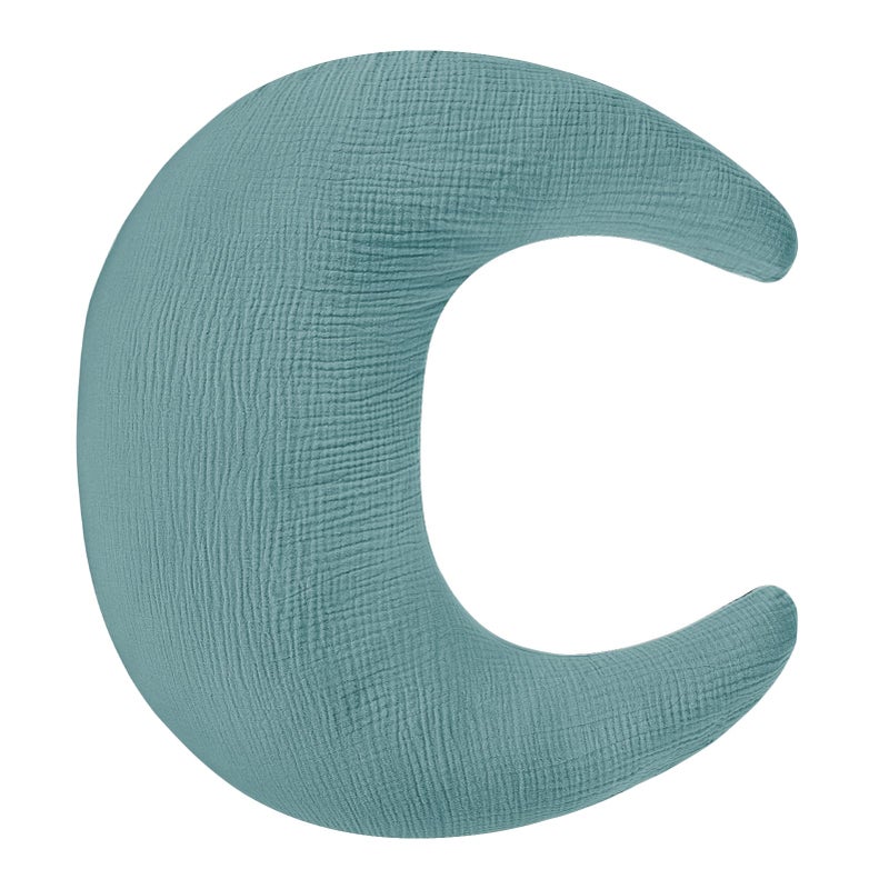 SWESEN Nursing Pillow Cover Soft Removable Cover for Breastfeeding Pillows Pillow Slipcover for Baby Boys and Girls Comfortable Breathable Blue Washable Only Cover - Image 2