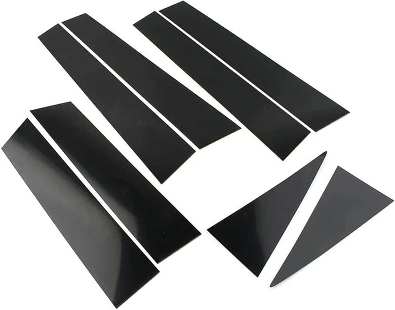 Vuzmode Black Door Trim Cover Stickers for Nissan - Image 1