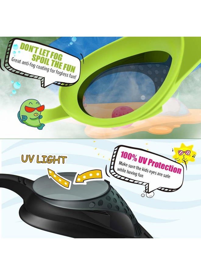 OutdoorMaster Kids Swim Goggles 2 Pack - Quick Adjustable Strap Swimming Goggles for Kids - A - Image 5