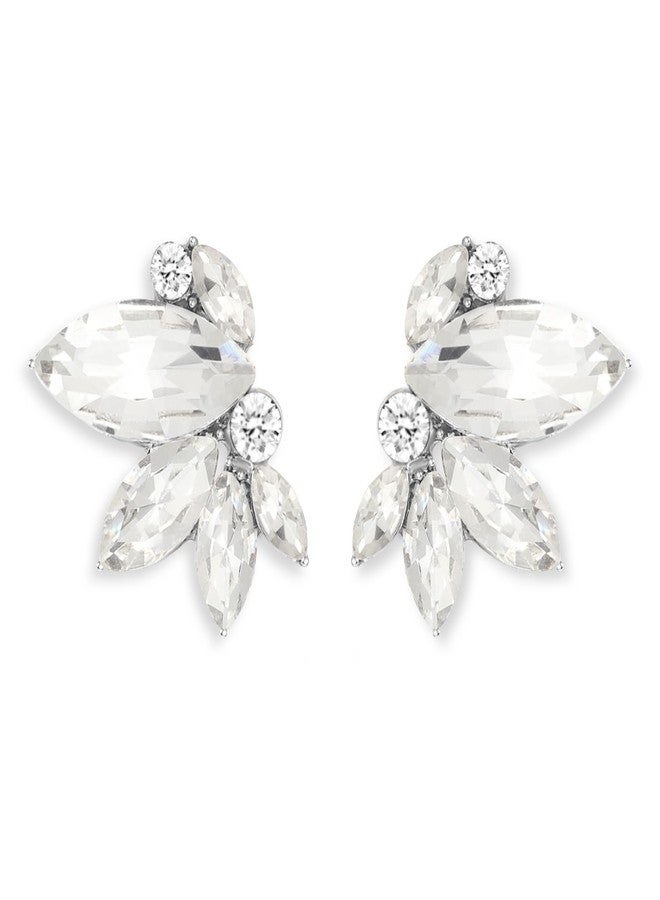 Spiritlele Clear Rhinestone Earrings Cute Small Crystal Earring Stud for Women Wedding Prom Party Cluster Earrings - Image 1