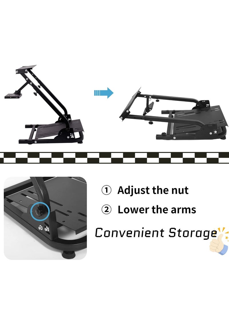 Flash Hawk - Adjustable Racing Steering Wheel Stand Fit for Logitech G920 G25 G27 G29 Gaming Steering Wheel - Image 1