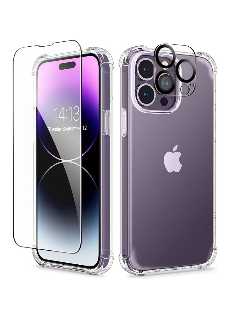 ELTRAZONE iPhone 14 Pro Max 6.7 Inch with Screen Protector + Camera Lens Protector and case cover - Image 1