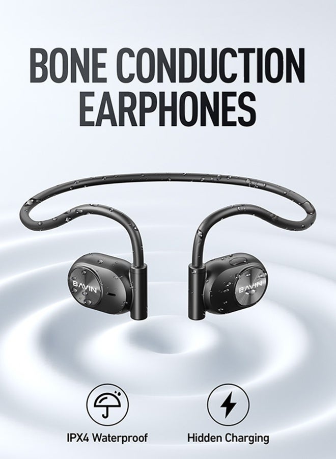 Bavin FreePods 4 TWS True Wireless Earbuds, Bluetooth 5.3 Headphones Touch Control 8h Playtime, IPX5 Waterproof Hi-Fi Stereo Sound Noise Reduction Sport In-Ear Headphones For iPhone, Android And More - Image 1