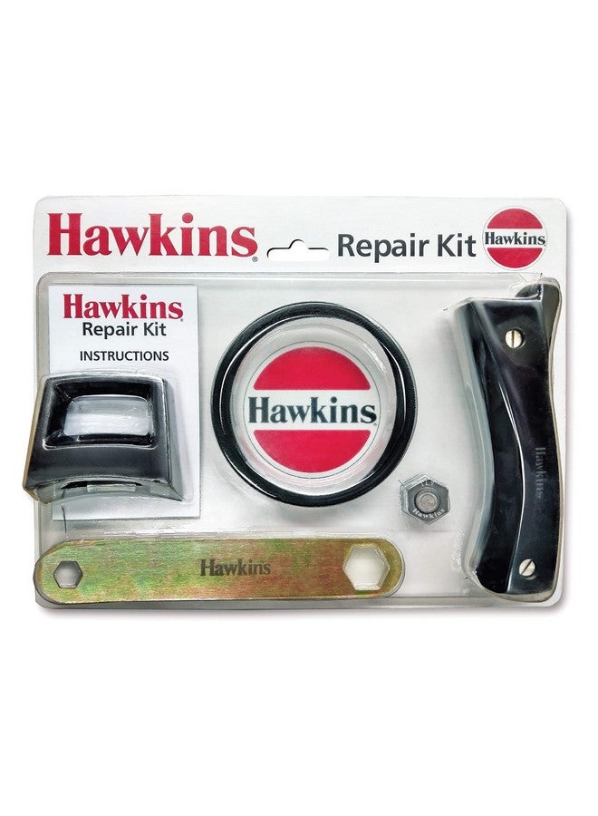 Hawkins Plastic Pressure Cooker Repair Kit With Cooker Gasket, Safety Valve, Body Handles And Spanner (Kit5L), Black Standard, 5 Liter - Image 1