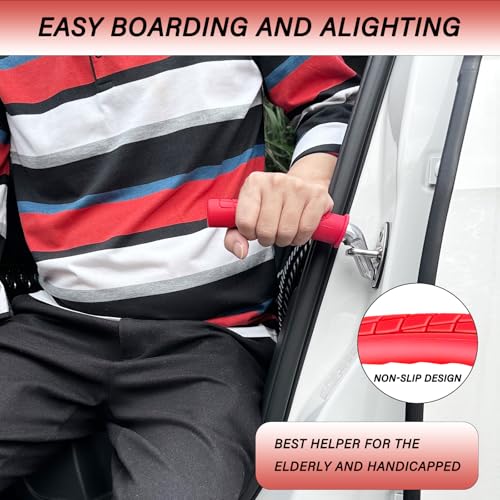 EILITWAY 2 Pack Car Handle Assist for Elderly - Vehicle Support Handle - Auto Grab Bar Cane Support Aid - For All Vehicles - Portable Assistive Device for Seniors, Handicapped - Best Gifts For Elderly - Image 2