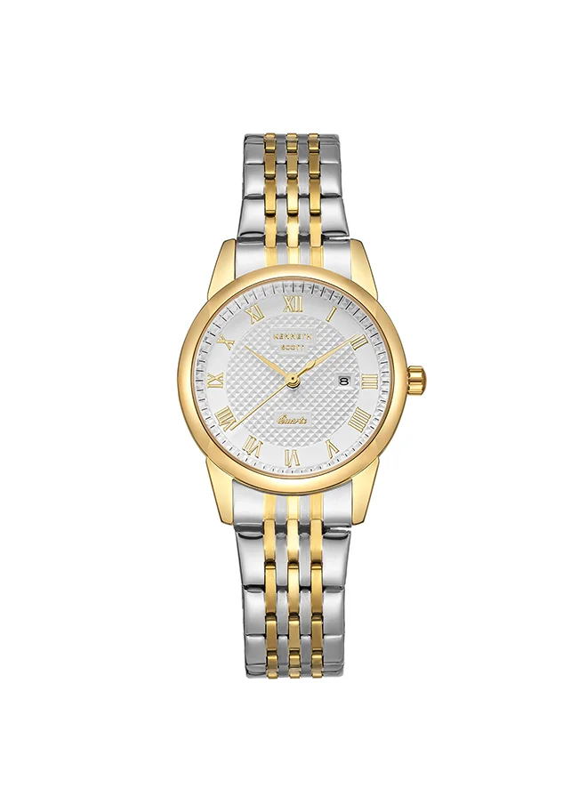 كينيث سكوت Kenneth Scott Women's White Dial Analog Watch - K23530-TBTW