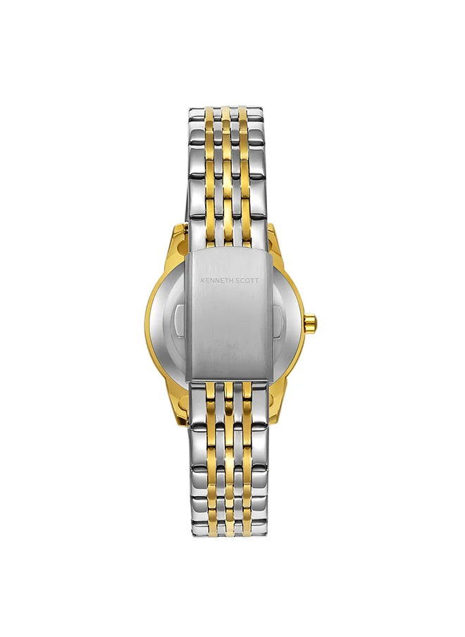KENNETH SCOTT Kenneth Scott Women's White Dial Analog Watch - K23530-TBTW
