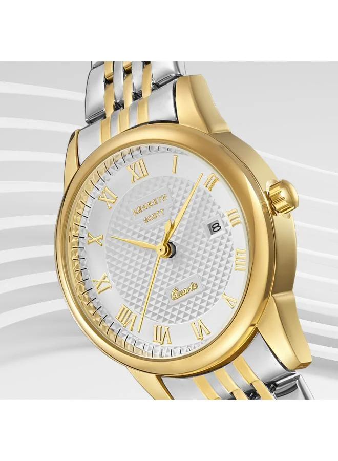 Kenneth Scott  Women's Stainless Steel Analog Watch K23530-TBTW - 32x40 mm for Women | Best Price UAE