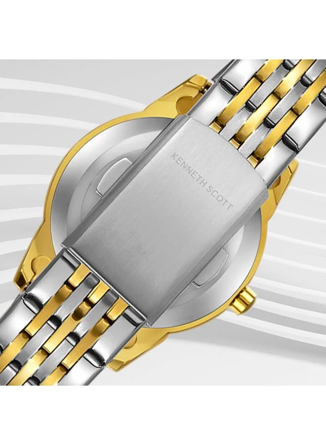 Kenneth Scott  Women's Stainless Steel Analog Watch K23530-TBTW - 32x40 mm for Women | Best Price UAE