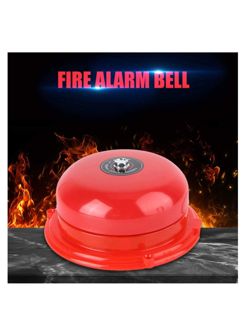 Cobest High Decibel 100dB Wired Fire Alarm Bell, 4-Inch Metal Security Warning Bell for Schools, Factories, and Stations - Electric Internal Strike Type Alarm System - Image 4
