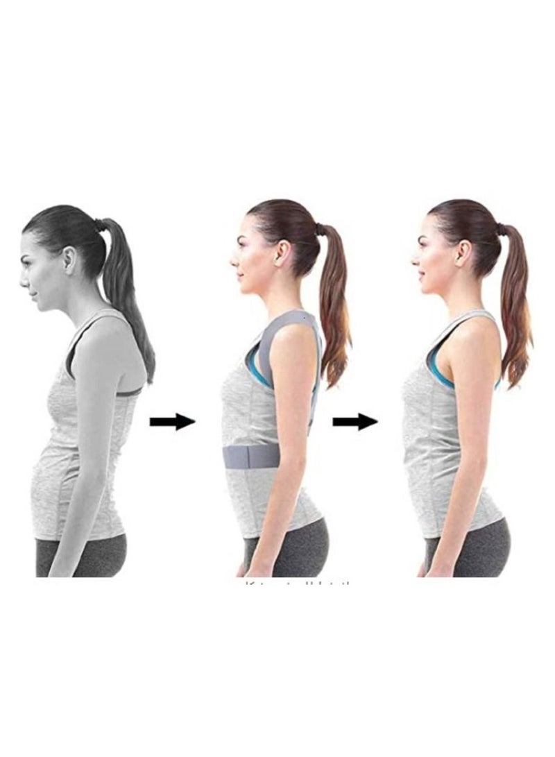 Medical corset to tighten the back and shoulders. With the help of the back support belt, you can reduce the pressure on the ligaments that hold the spinal joints together. Medium size. - Image 2