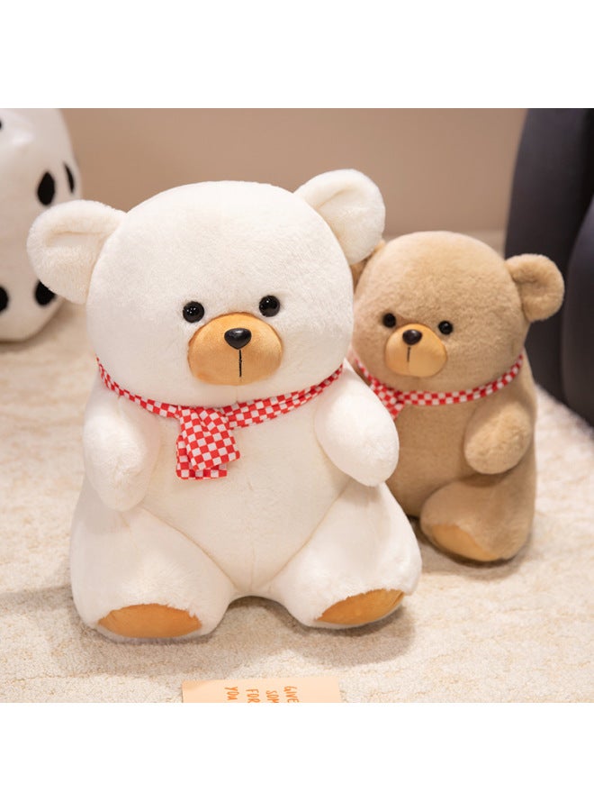 Cute Scarf Bear Doll Plush Toy Girl Birthday Gift Holding Sleeping Big Small Size Doll-Specification:35cm-Colour:Scarf Bear-brown Bear - Image 5