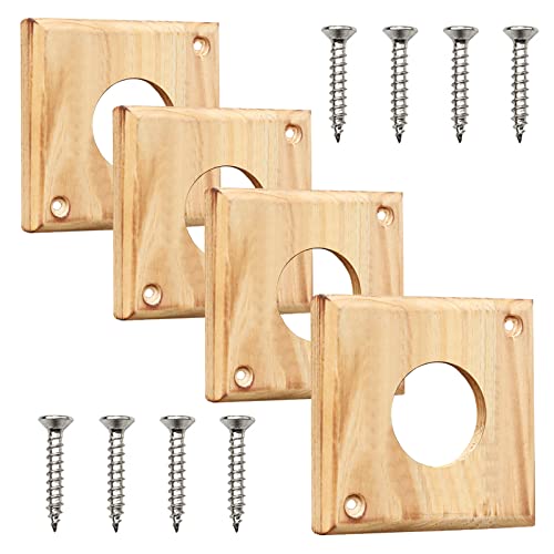 Cloud Fragrant 4 Pieces Bluebird House Predator Guard,Wooden Birdhouse Guard,Bird House Hole Protector Guard for Eastern Bluebird Box 1 1/2 Inch Opening - Image 1