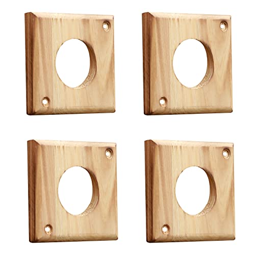 Cloud Fragrant 4 Pieces Bluebird House Predator Guard,Wooden Birdhouse Guard,Bird House Hole Protector Guard for Eastern Bluebird Box 1 1/2 Inch Opening - Image 4