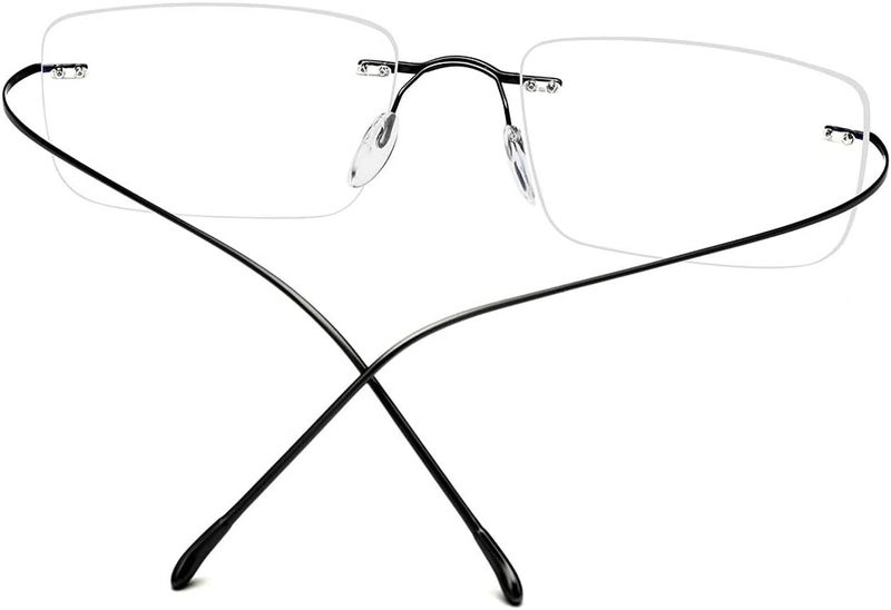 FONEX Titanium Glasses Frame,Rimless Frameless Optical Eyewear Eyeglasses for Men and Women F85634 - Image 5