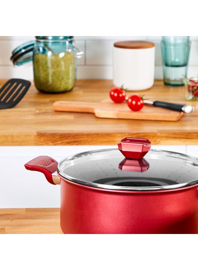 Tefal Expert Stewpot With Glass Lid Red - Image 2