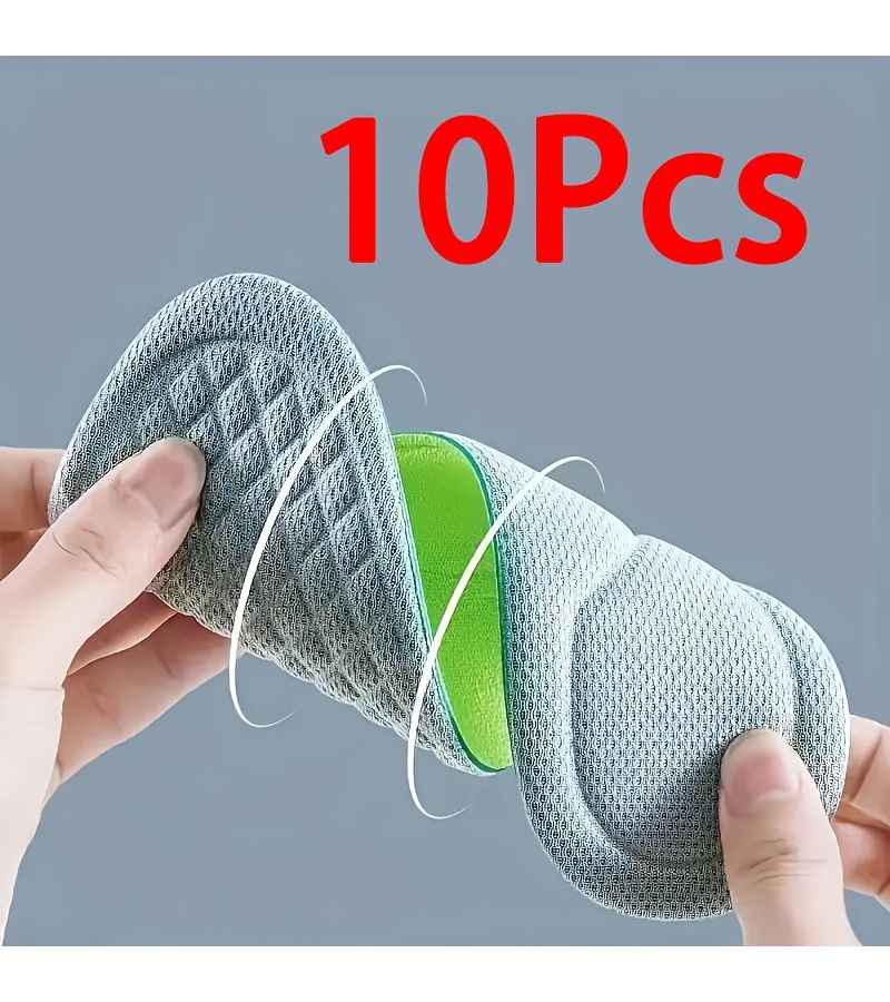 A Set Of 10 Memory Foam Insoles For Flat Shoes High Heels And Running Footwear Size EU 45 46 280mm 11 02 Inch With Shock Absorbing Pads - Image 4