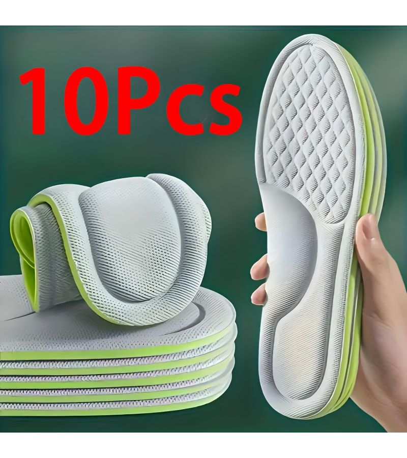 A Set Of 10 Memory Foam Insoles For Flat Shoes High Heels And Running Footwear Size EU 45 46 280mm 11 02 Inch With Shock Absorbing Pads - Image 1