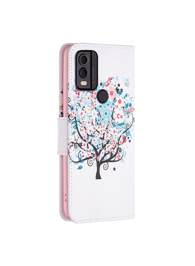 erorex Case For Nokia C22 Colored Drawing Pattern Leather Phone Case - Image 3