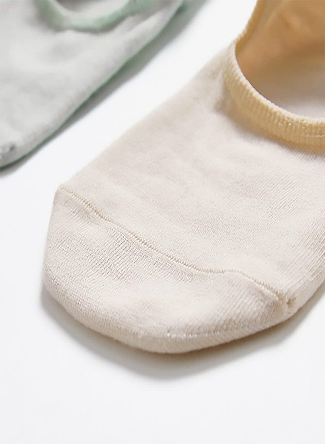 بيرينج جوارب بيرينغ النسائية القصيرة، 6 أزواج، جوارب قصيرة للكاحل، مقاسات من 6 إلى 9، لون بيج - Image 3