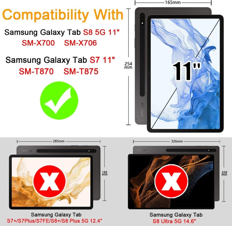 TGK Rotating Cover for Samsung Galaxy Tab S7 11 inch SM-T870 SM-T875 Black 360 Degree Leather Flip Case - Image 2
