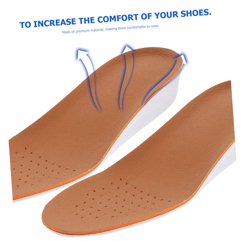 Breathable Height Increase Insoles For Men And Women Pigskin Comfort Anti Slip Multi Size 3 - Image 4