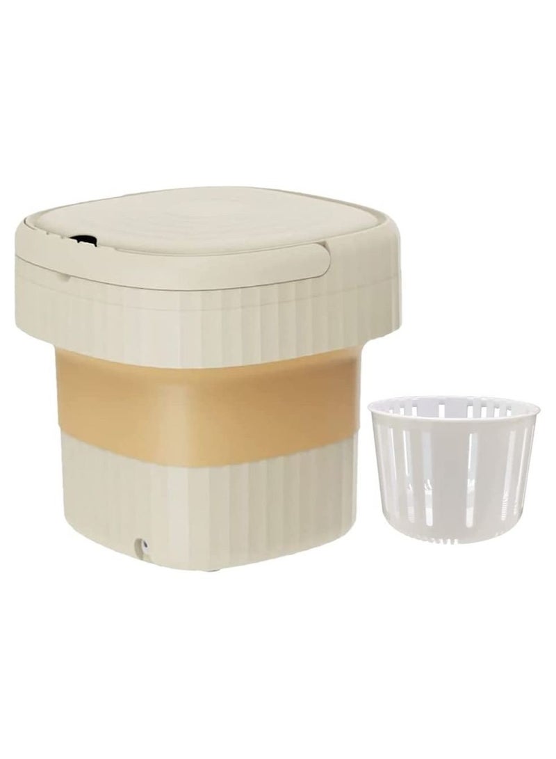 JellieMons غسالة جلي مونس المحمولة الصغيرة القابلة للطي مع سلة تصريف، غسالة خفيفة 12 فولت مع زر لمس لملابس الأطفال، الملابس الداخلية أو الملابس الصغيرة - Image 2