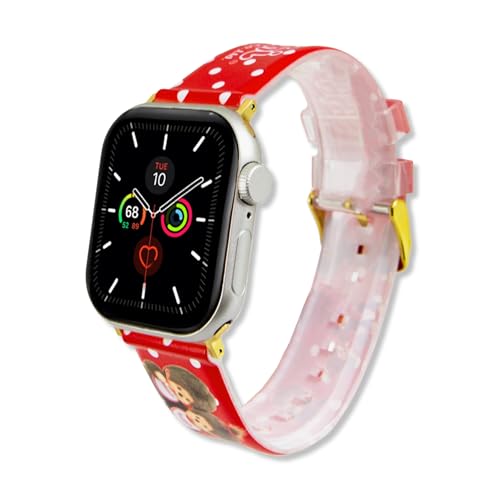 Sonix x Monchhichi Jelly Apple Watch Band | Compatible with ﻿Apple Watch 41mm / 40mm / 38mm | Monchhichi Red - Image 1