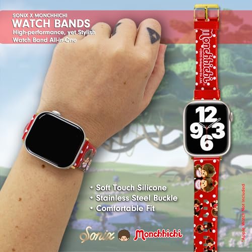 Sonix x Monchhichi Jelly Apple Watch Band | Compatible with ﻿Apple Watch 41mm / 40mm / 38mm | Monchhichi Red - Image 5