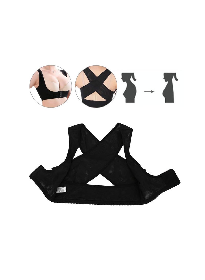Hunchback Correction Belt, Back Posture Corrector, Back Brace Support for Women, Women Breathable Elastic Back Corrector Belt, Back Shoulder Posture Correction Band Improves Posture (L) - Image 5