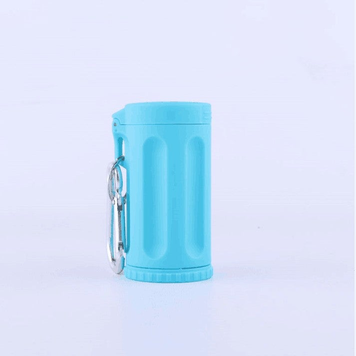 Portable Colorful Mini Ashtray Plastic With Keychain Outdoor Portable Cigarette Holder Cigarette Case - Image 1