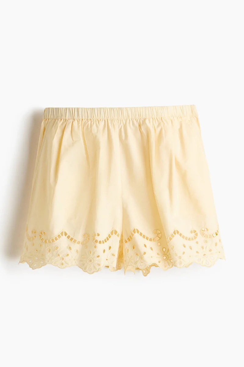 H&M Broderie anglaise cotton shorts