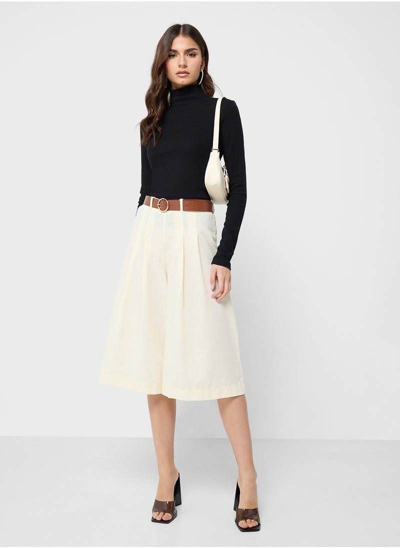 Ginger Tailored Shorts With Belt  - Image 1