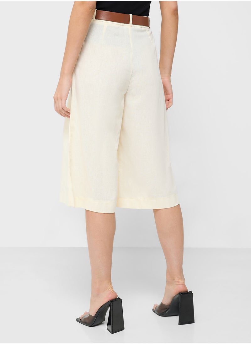 Ginger Tailored Shorts With Belt  - Image 3
