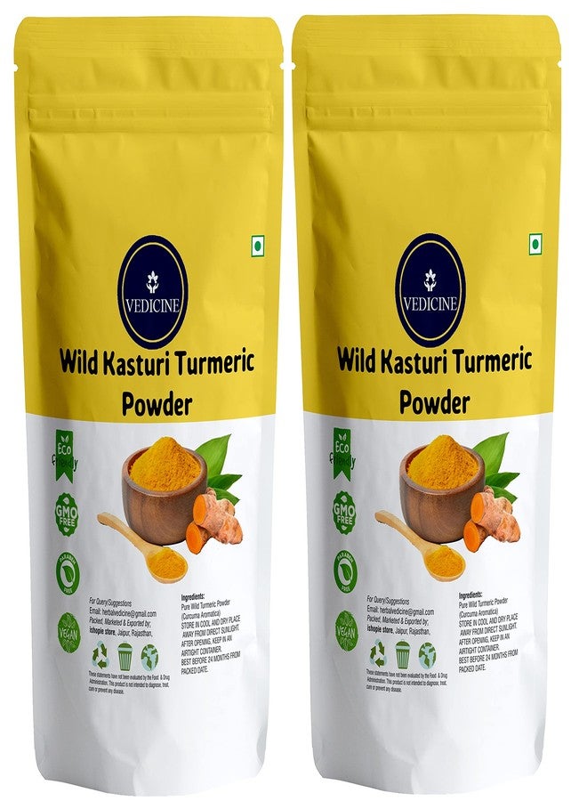 VEDICINE Wild Kasturi Amba Haldi Turmeric Manjal Powder For Face Pack - Image 1