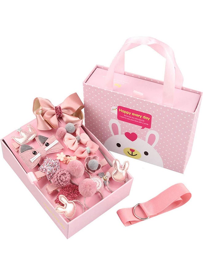 18-Piece Girl Exquisite Headdress Set Gift Box Lovely Hairpin Headdress Flower Head wear For Little Girls - Image 1