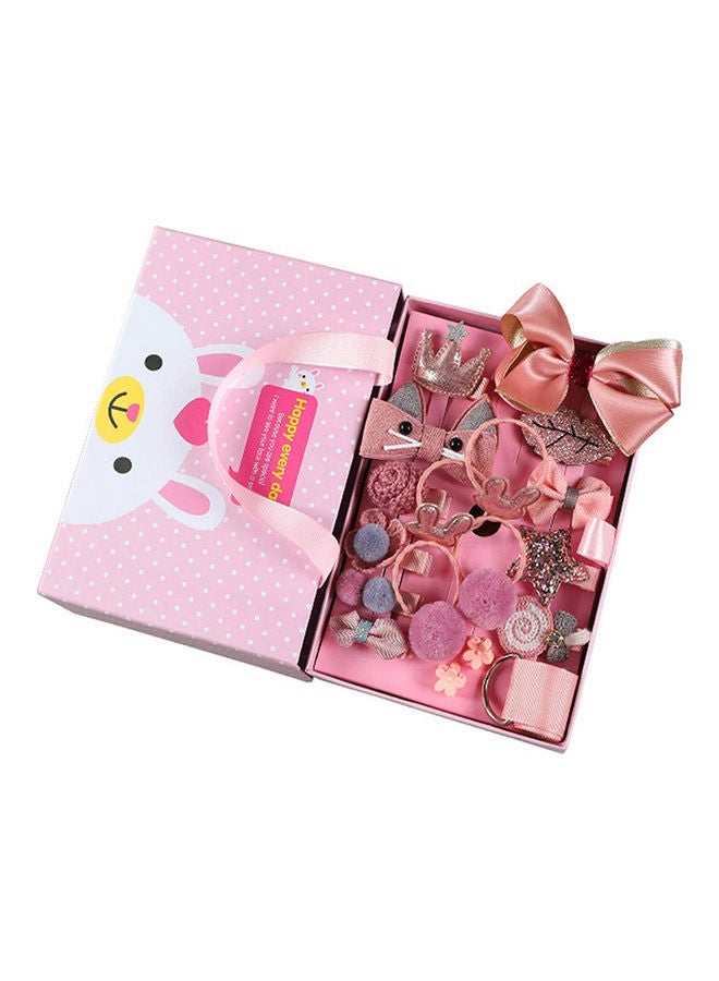 18-Piece Girl Exquisite Headdress Set Gift Box Lovely Hairpin Headdress Flower Head wear For Little Girls - Image 5