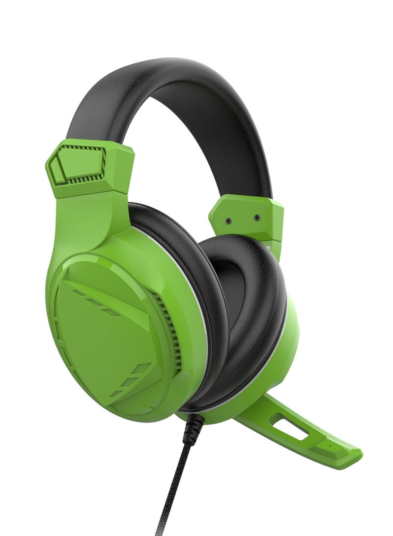 INK GAMERS GX100 Over Ear Wired Gaming Headphones for PS4 / PS5 / XBox / Switch / PC - Green - Image 3