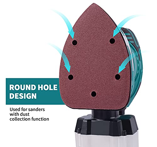 MIDO PROFESSIONAL ABRASIVE 84 PCS Mouse Detail Sander Sandpaper Sanding Paper Assorted 40/60/80/120/180/240/320 Grits - Image 3