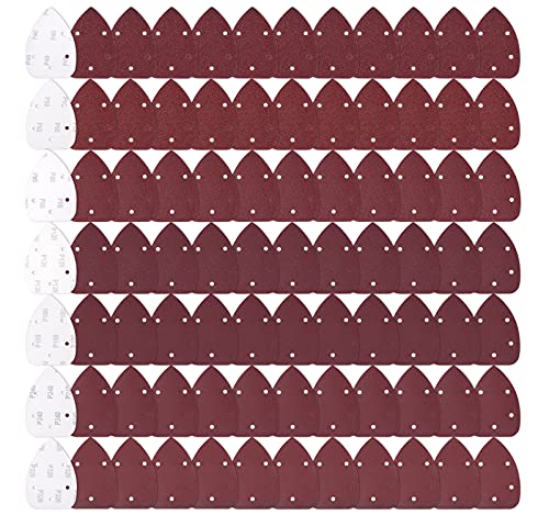MIDO PROFESSIONAL ABRASIVE 84 PCS Mouse Detail Sander Sandpaper Sanding Paper Assorted 40/60/80/120/180/240/320 Grits - Image 1