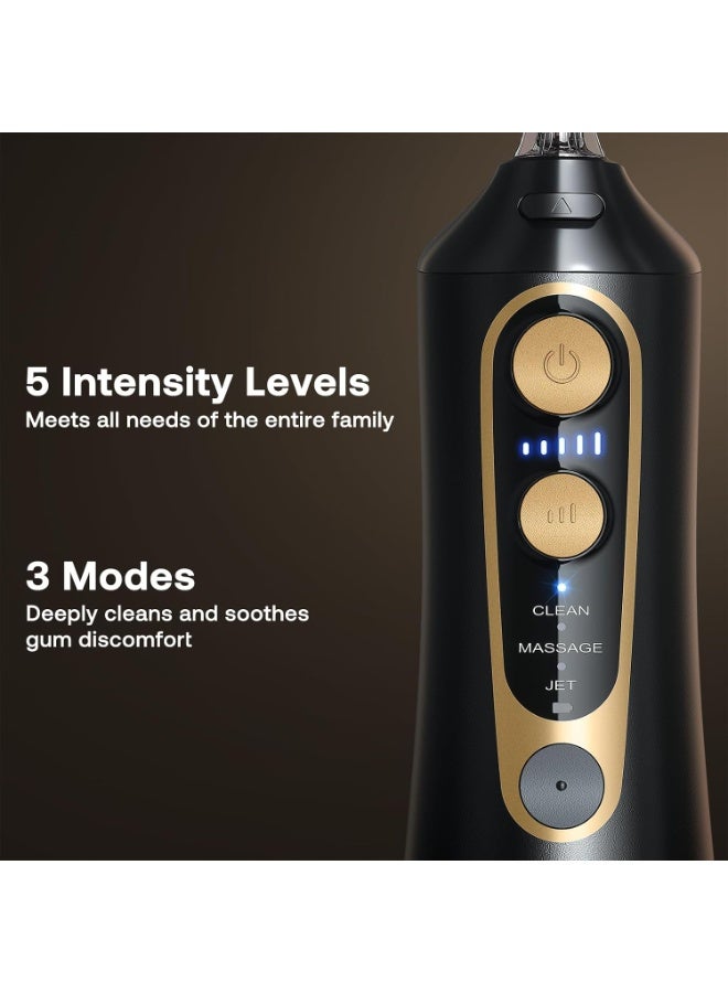 Bitvae C6 Cordless Water Flosser 300ml, 3 Modes, 5 Intensities, 6 Tips, IPX7 Waterproof - Image 4