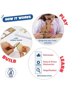 Smartivity Smartivity Microscope 100x Zoom STEM DIY Fun Game for Kids Age 8 to 14 Years Old Toy for Boys & Girls Age 8-10-12 | Science Based Education & Construction Activity Kit  - Image 3