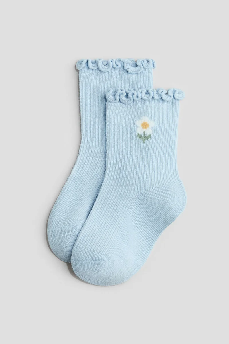 H&M 4-pack overlocked socks